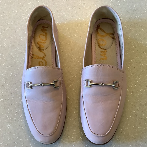 Sam Edelman Loraine Horsebit Pink Leather Loafers Size 7.5 Classic Flats - Picture 8 of 10